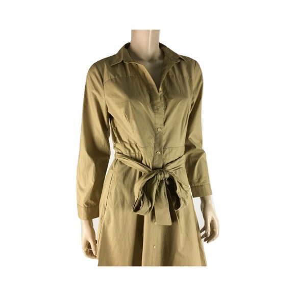 J.CREW Cotton Poplin Waist-Tie Shirt Dress NWT 8 - Picture 4 of 8